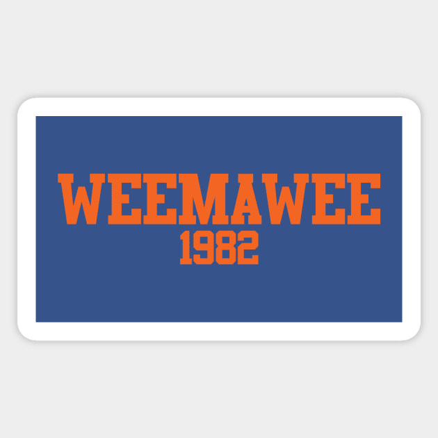 Weemawee 1982 Sticker by GloopTrekker